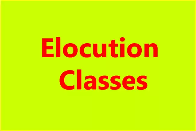 Elocution Classes