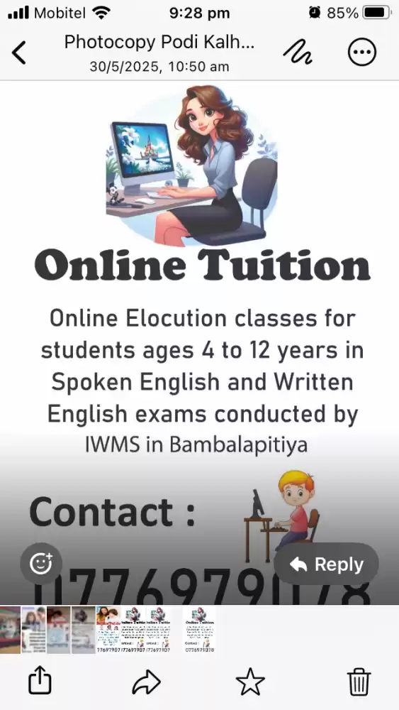 Elocution classes for children from 4 - 12 years