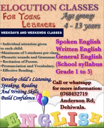 Elocution classes for kids