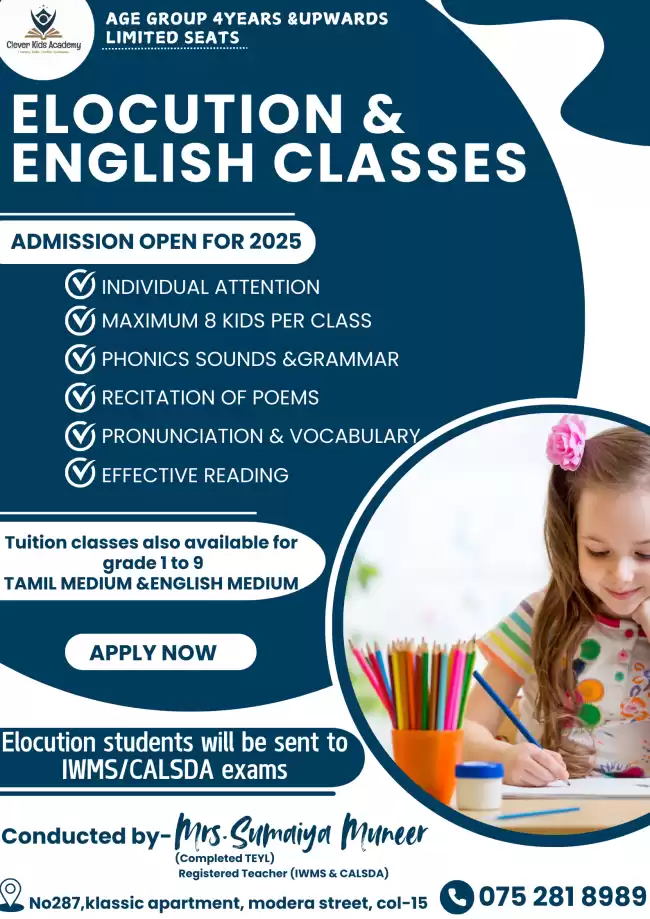 Elocution & English Classes