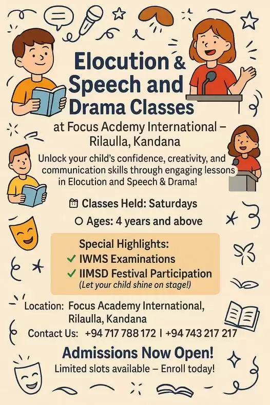 Elocution / Speech and Drama classes