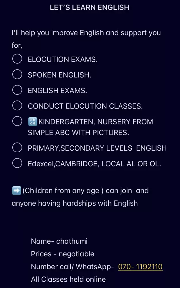 Elocution support for students ( all grades )