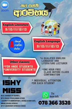 ENGLISH AND ENGLISH LITERATURE