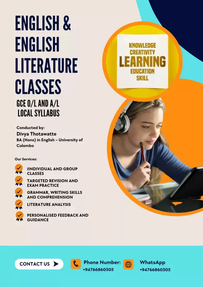 English and English Literature classes