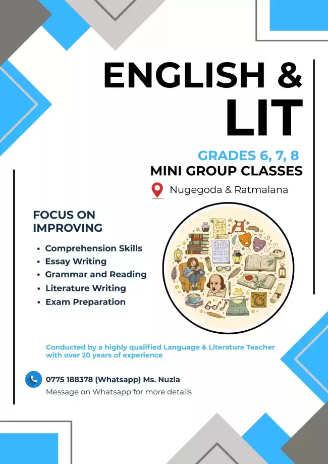 English and English Literature Classes