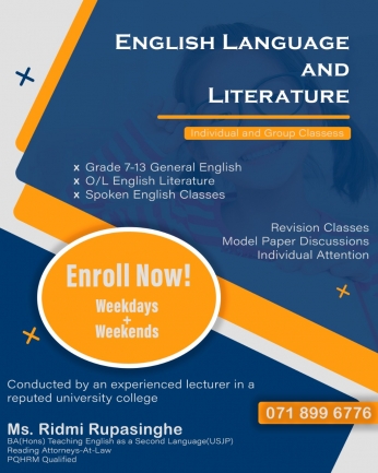 English and Literature classes