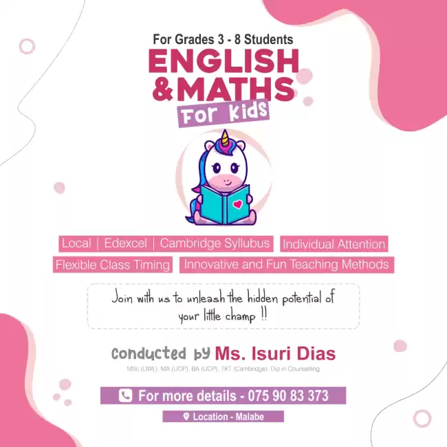 English and Maths for kids