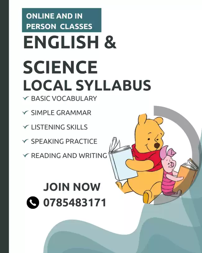 English and Science Classes - Grade 1-11