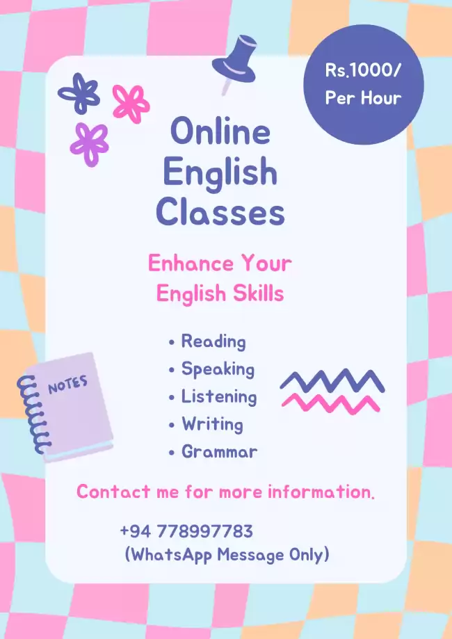 English Class (For Children & Women)