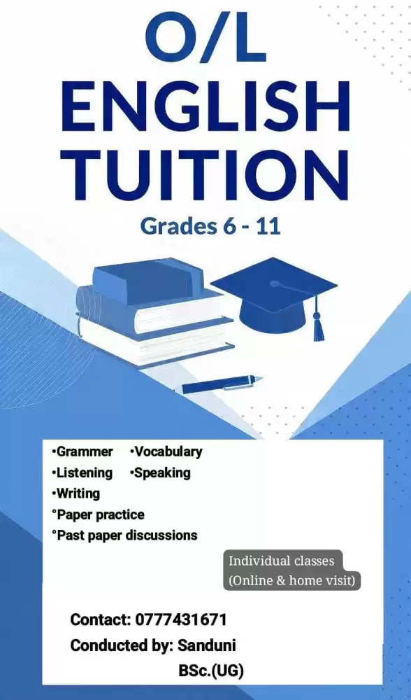 English class for O/L