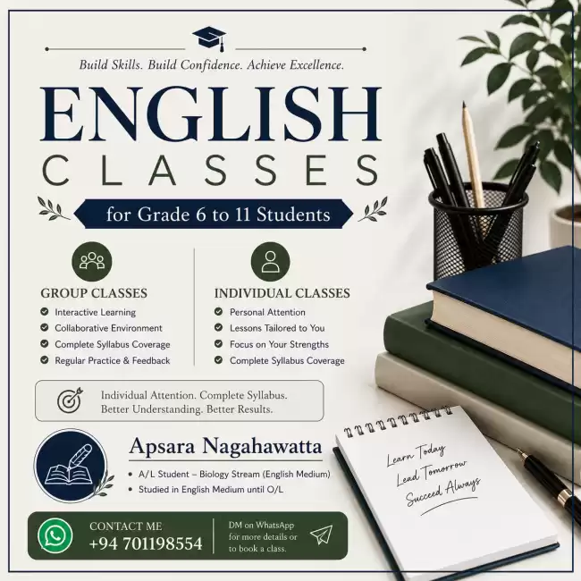 English Class (Grade 6-11)