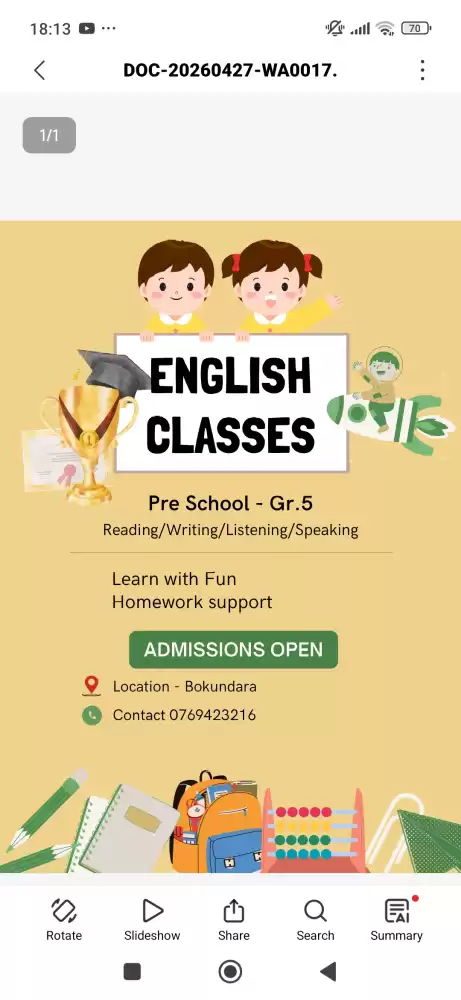ENGLISH CLASSES