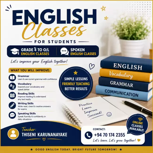 📚✨ENGLISH CLASSES✨📚