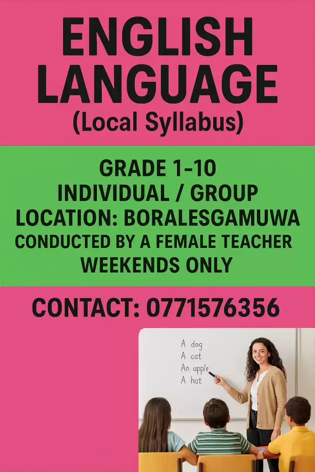 English Classes for Government School Students