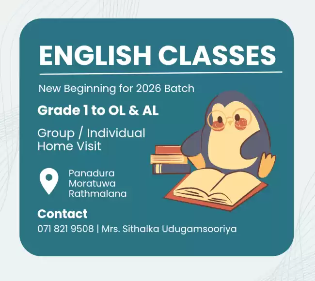 English classes for grade 1 - 11 Students