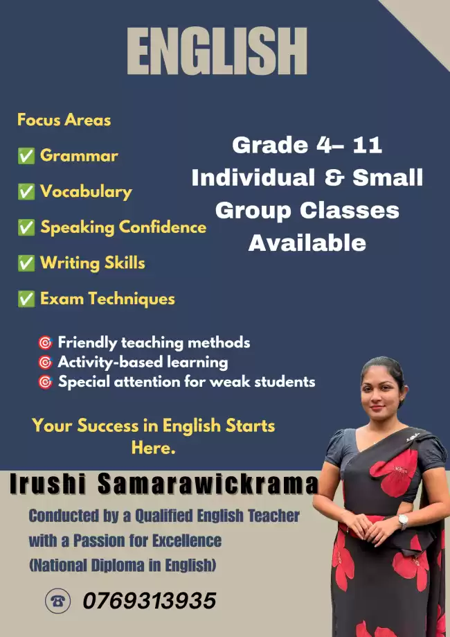 English classes for grade 4-11