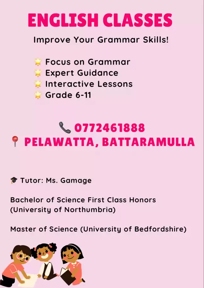 English Classes for Grade 6-11