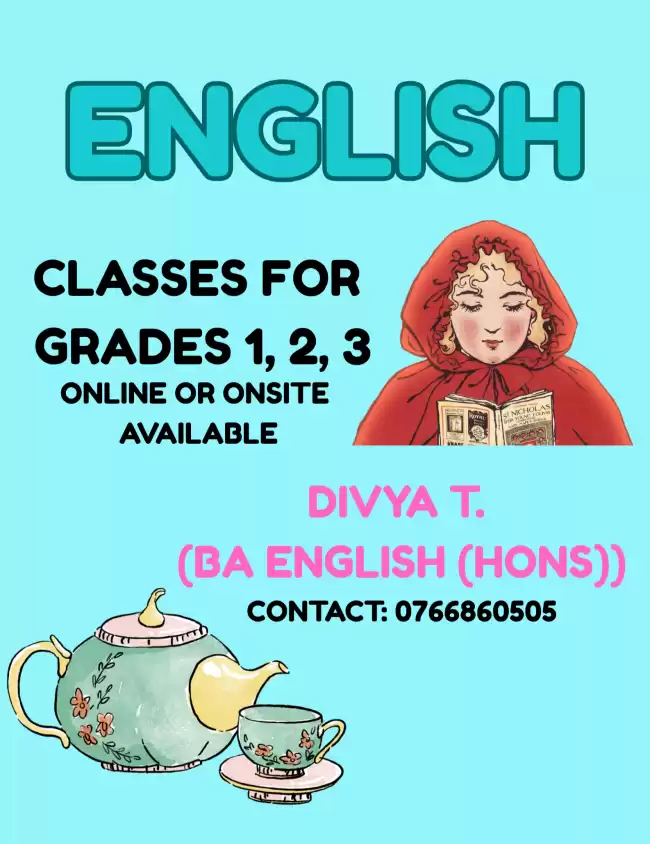 English classes for Grades 1-3