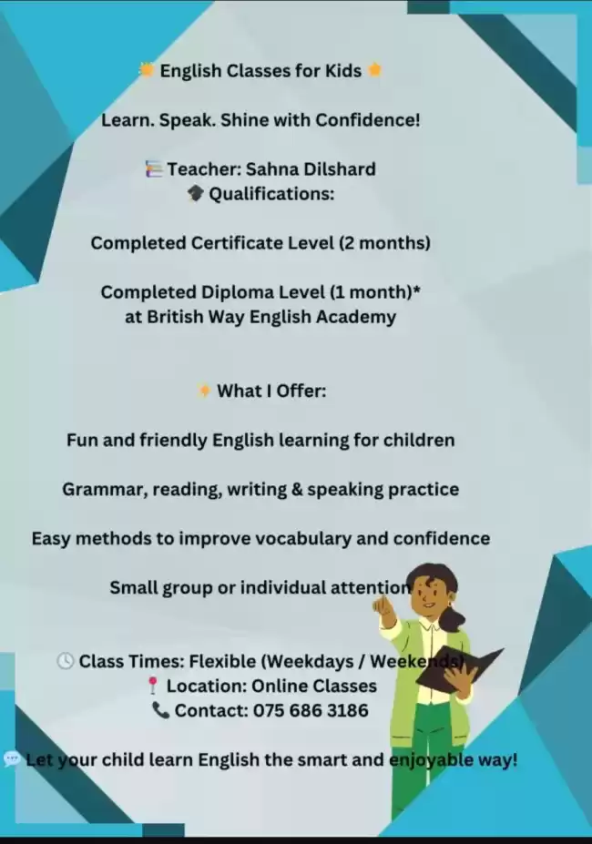 English Classes For Kids