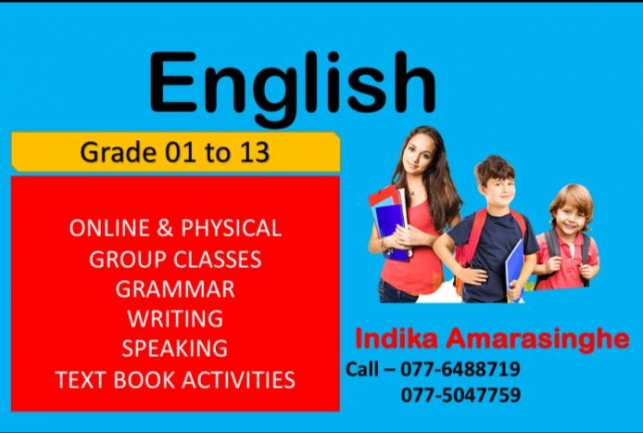 English classes -Grade 01 to 13