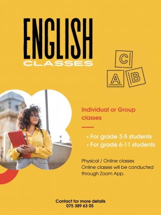 English Classes (Grade 6-11)