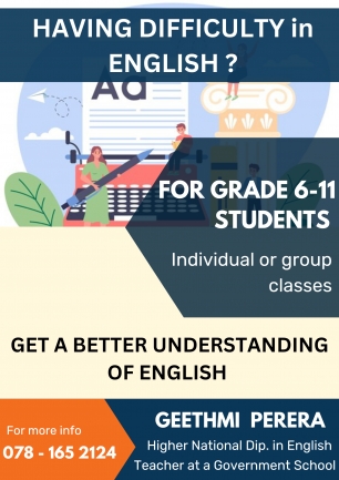 English classes (grade 6 - 11)
