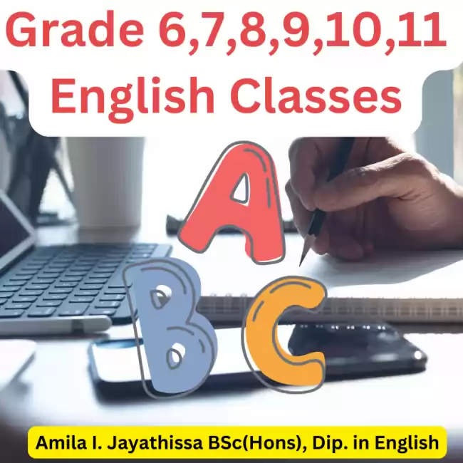 🧒🧒English Classes Grade 6,7,8,9,10,11 - G.C.E O/L - ඉංග්‍රීසි උපකාරක පන්ති🧒🧒