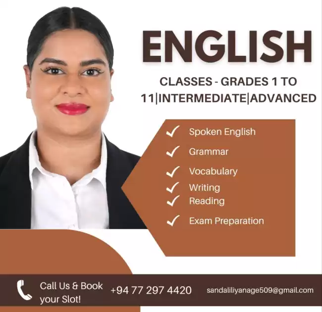 ENGLISH CLASSES – Grades 1 to 11 | Intermediate | Advanced