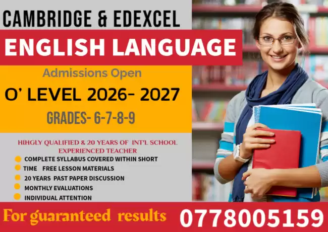 ENGLISH-EDEXCEL & CAMBRIDGE