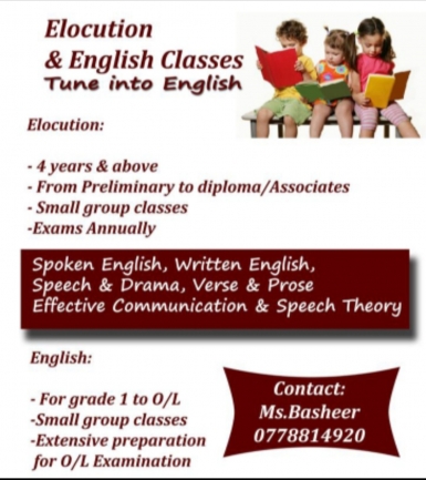 English & Elocution Classes