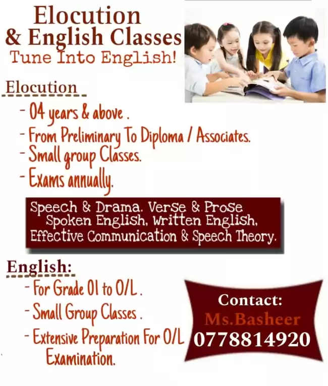 English - Elocution Classes