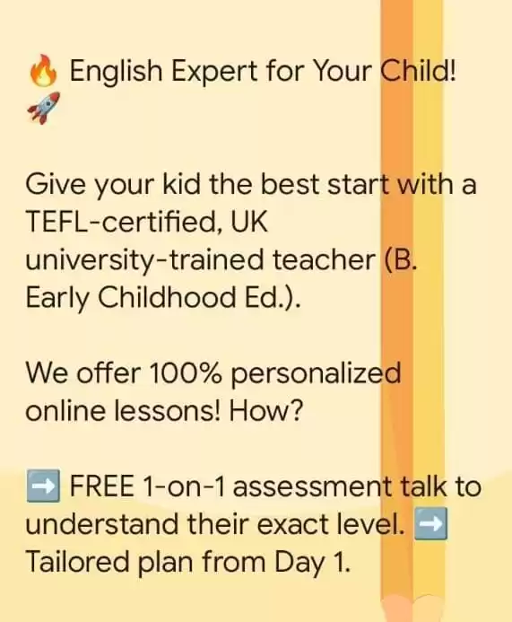 🔥 English Expert for Your Child! 🚀