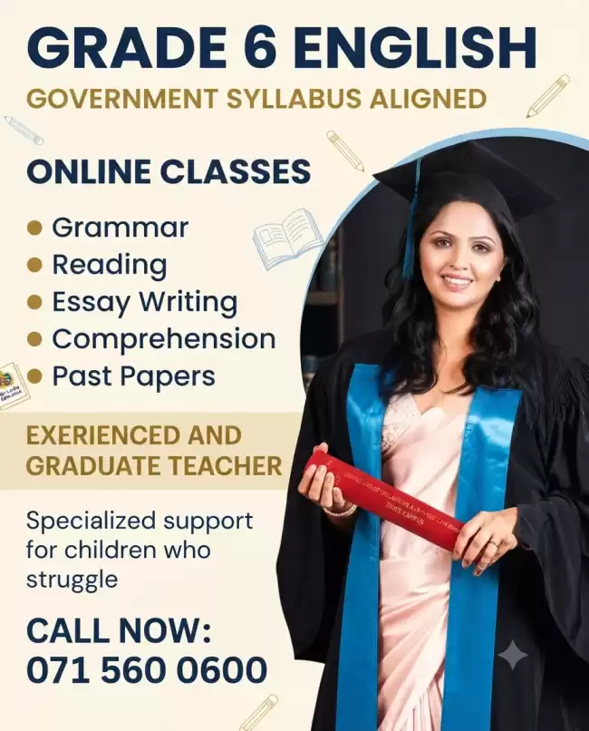 English for grade 6 students