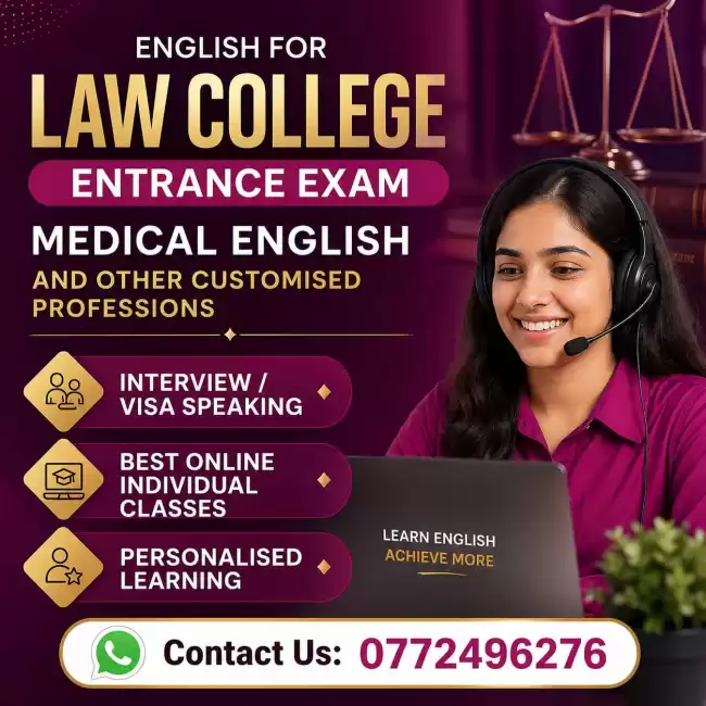 ENGLISH FOR LAW COLLEGE ENTRANCE EXAM
