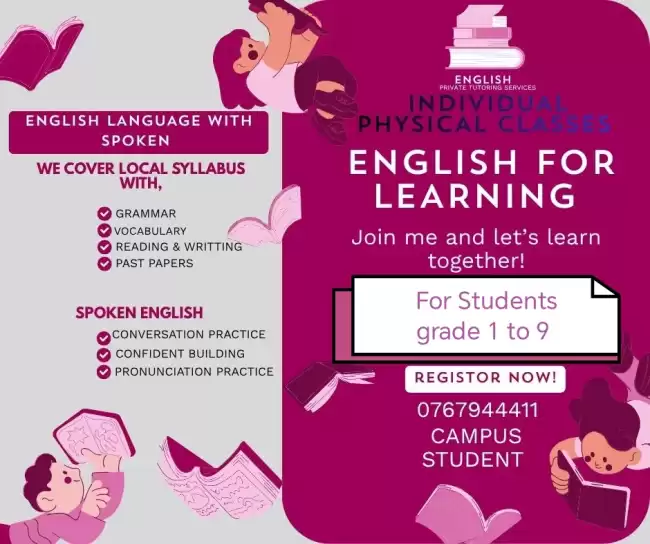 ENGLISH FOR LEARNING 💯