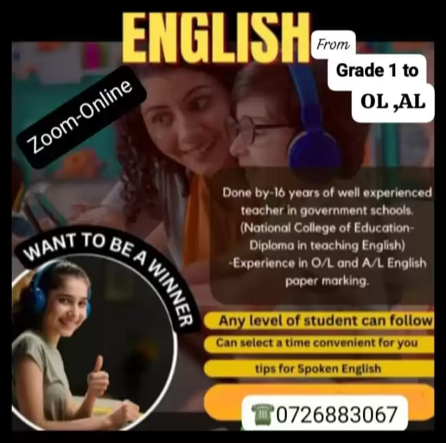 English for school students and worker