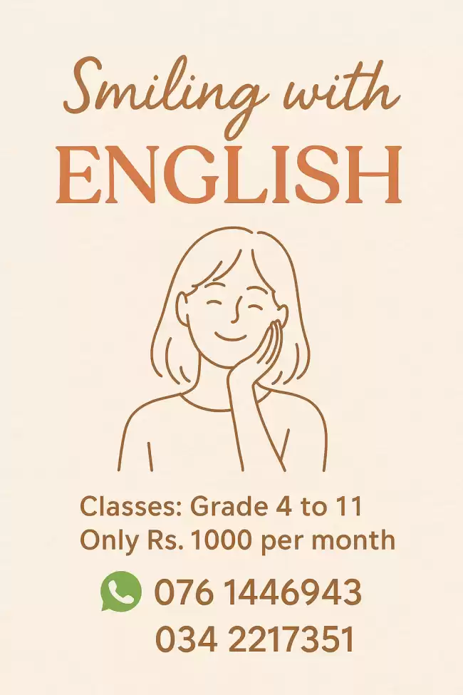 English fun classes for grade 4 to O/L Only Rs.1000 for a month