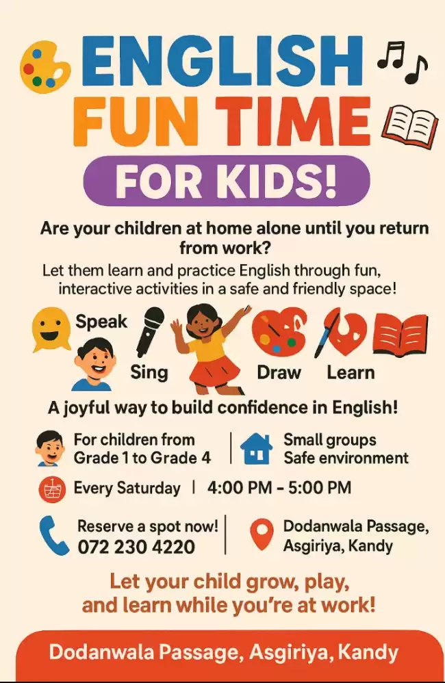 'English fun time for kids'