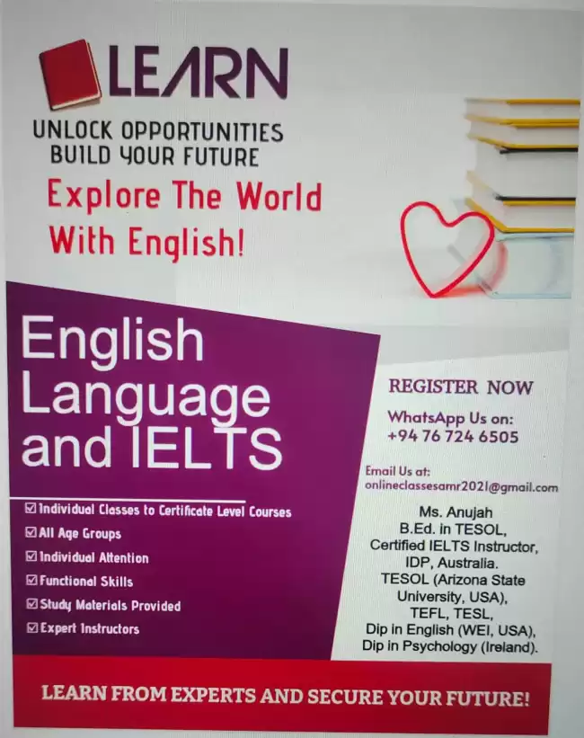 English Language and IELTS Classes