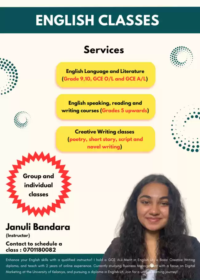 ENGLISH LANGUAGE AND LITERATURE GCE A/L