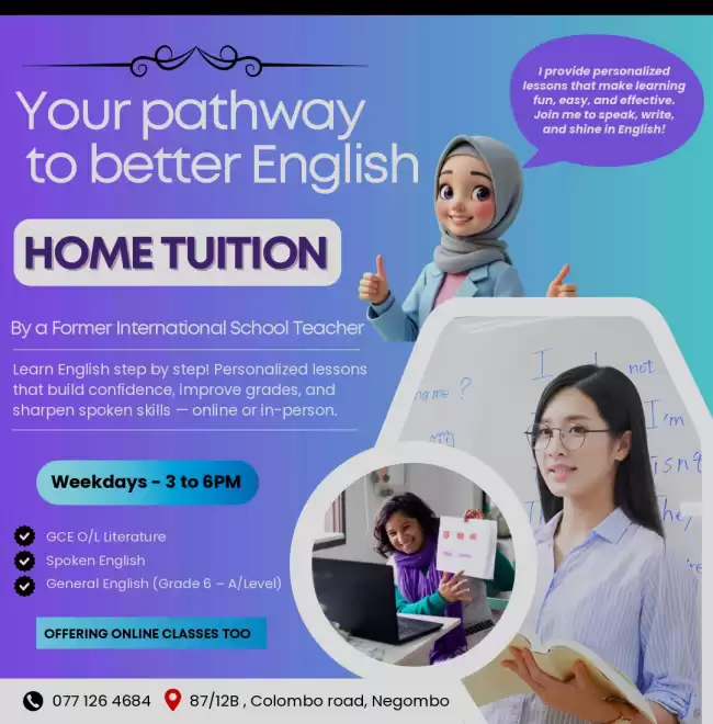 English language and literature tuition