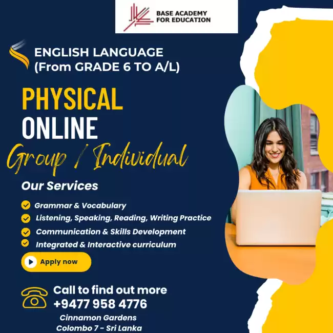 English Language Classes (Grade 6 to A/L)