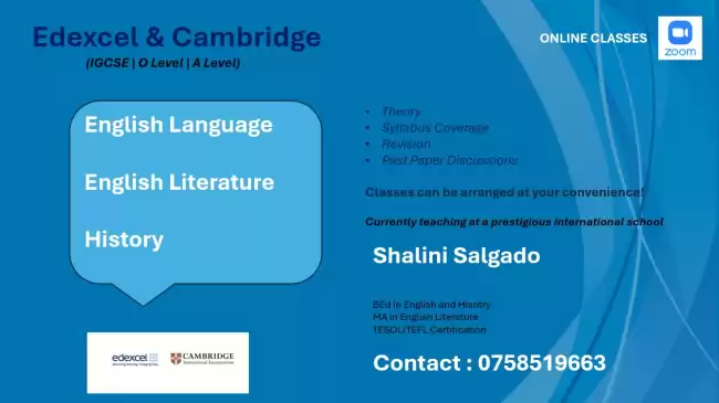 English Language | English Literature | History