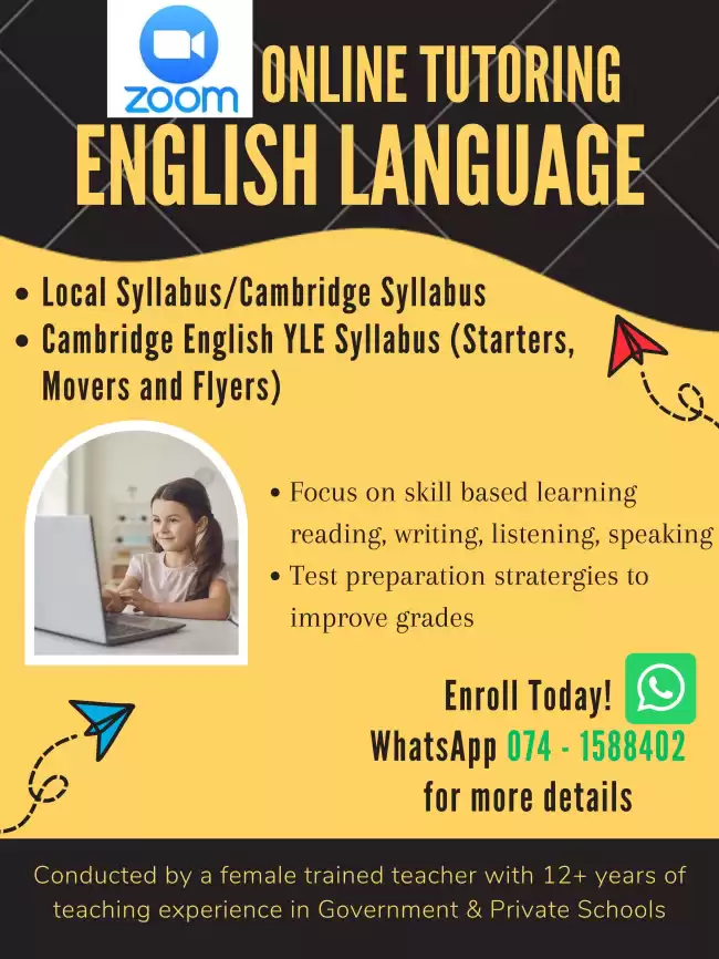 English Language Grade 6 to 11
