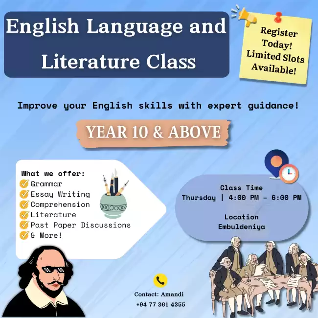 English Language & Literature Classes