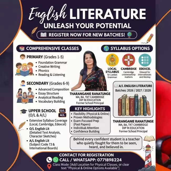 English Language & Literature for Local, Edexcel & Cambridge