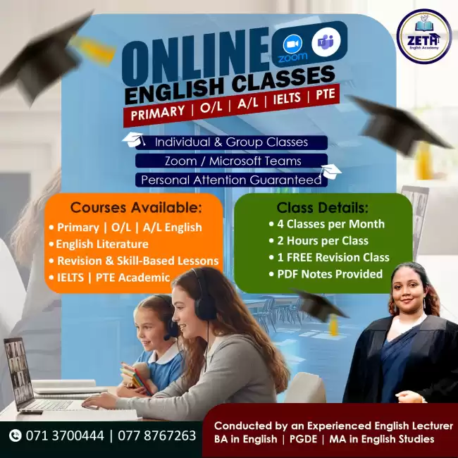 English Language & Literature Online / Home visit Classes