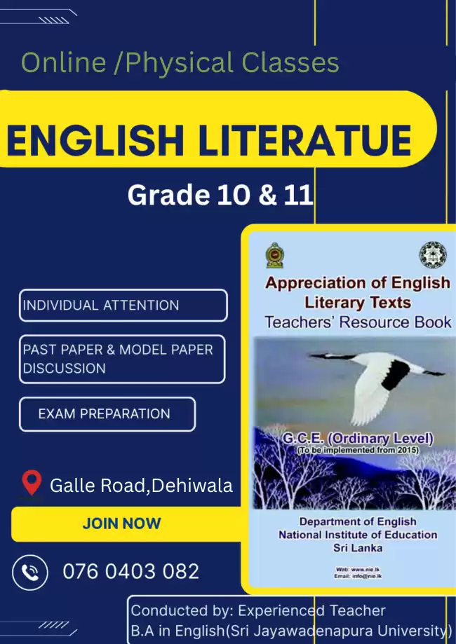 ENGLISH LITERATURE