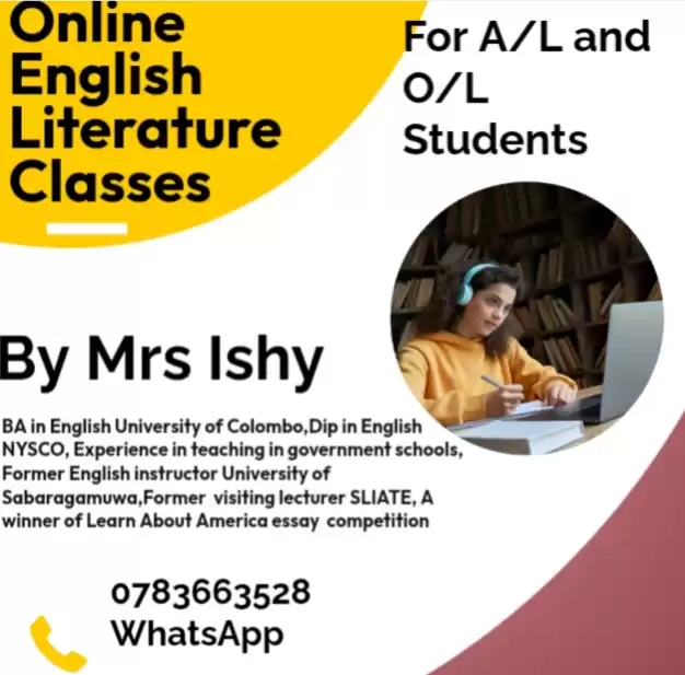 English Literature A/L and O/L students