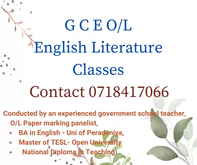 English Literature Classes